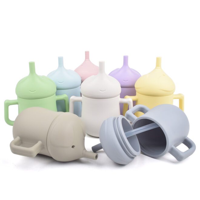 eco friendly silicone sippy cup straw