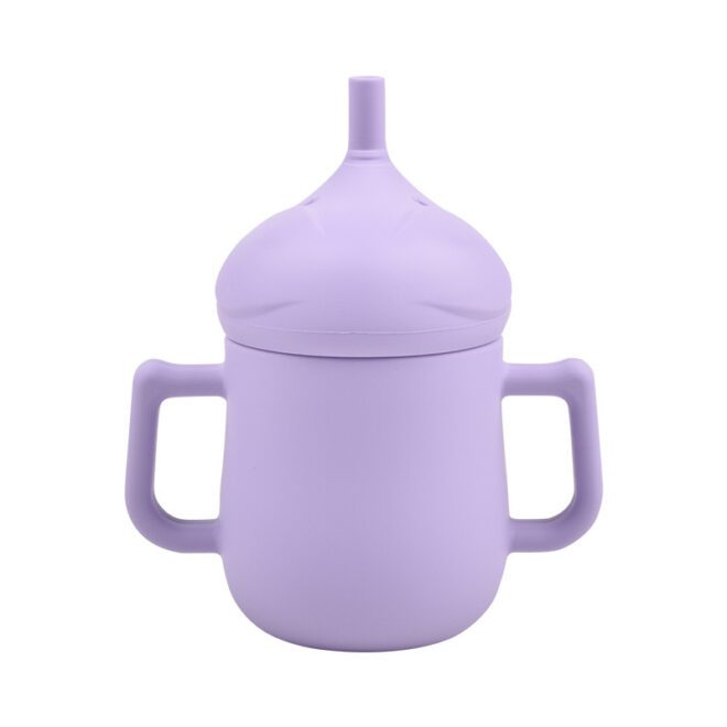 safe silicone sippy cup with straw