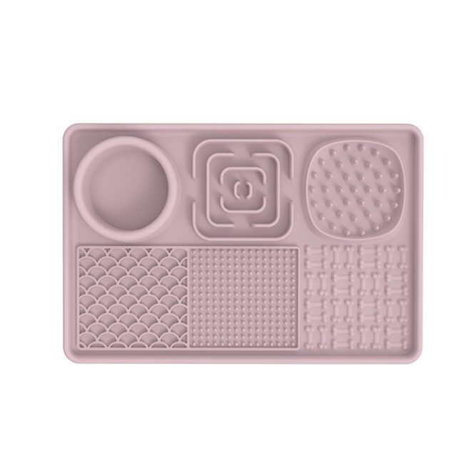 custom designed silicone lick mat with suction cup for pets
