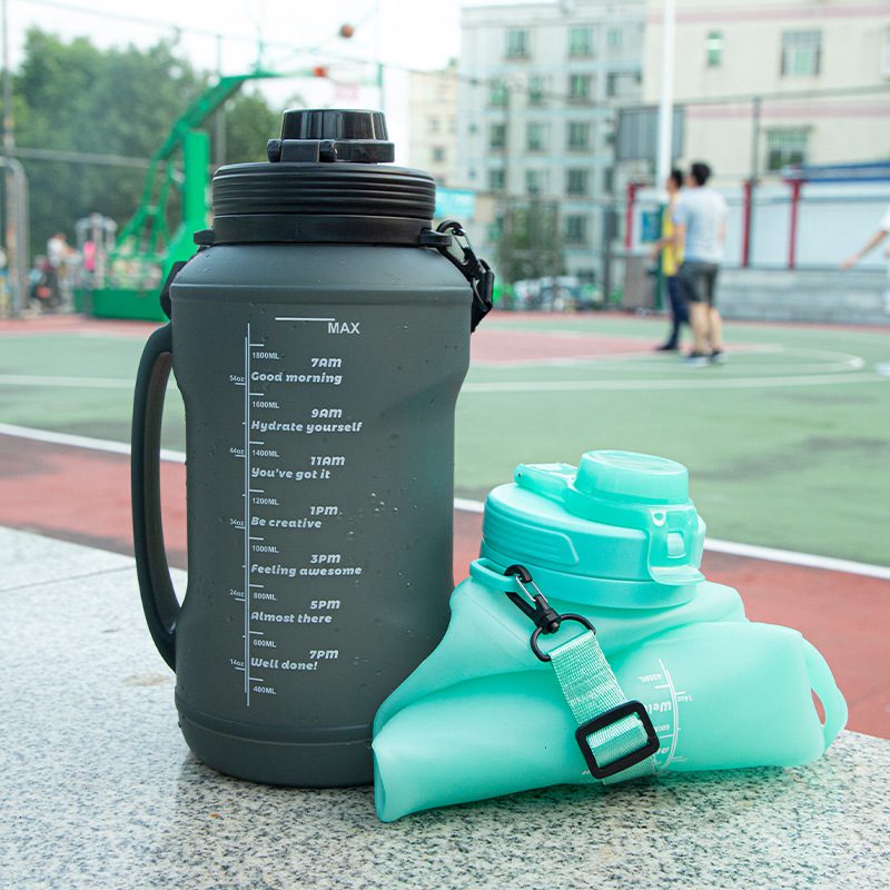 silicone fordable water bottle